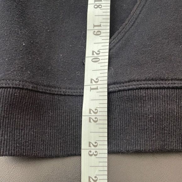 Tommy Hilfiger Women's Sports Hoodie Sweatshirt Kangaroo Pockets Black Medium - Picture 7 of 7